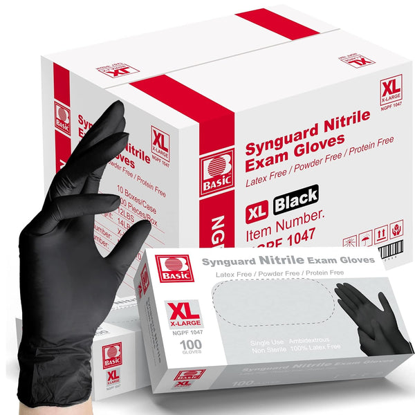 Gloves (XL), Nitrile 5 mil, box of 100